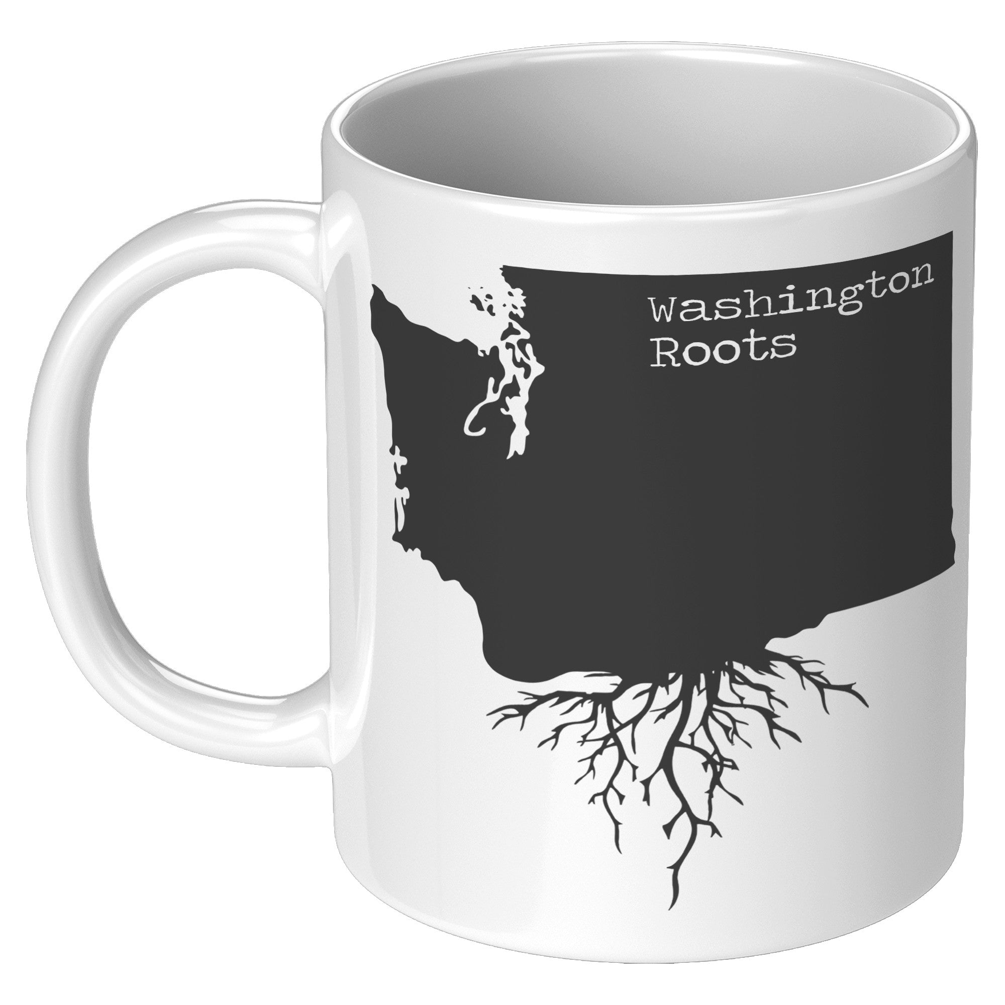 11oz White Mug - Washington Roots