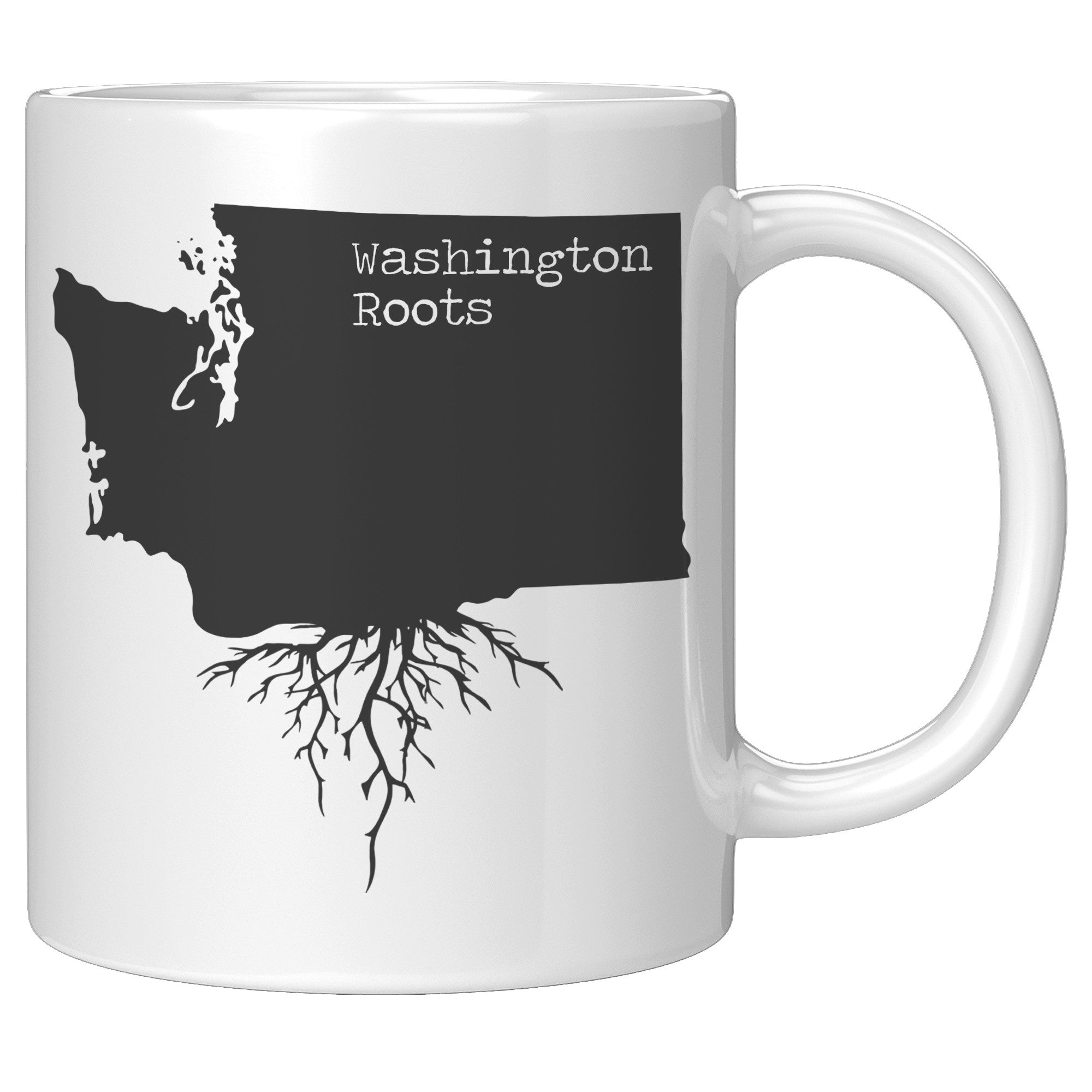 11oz White Mug - Washington Roots