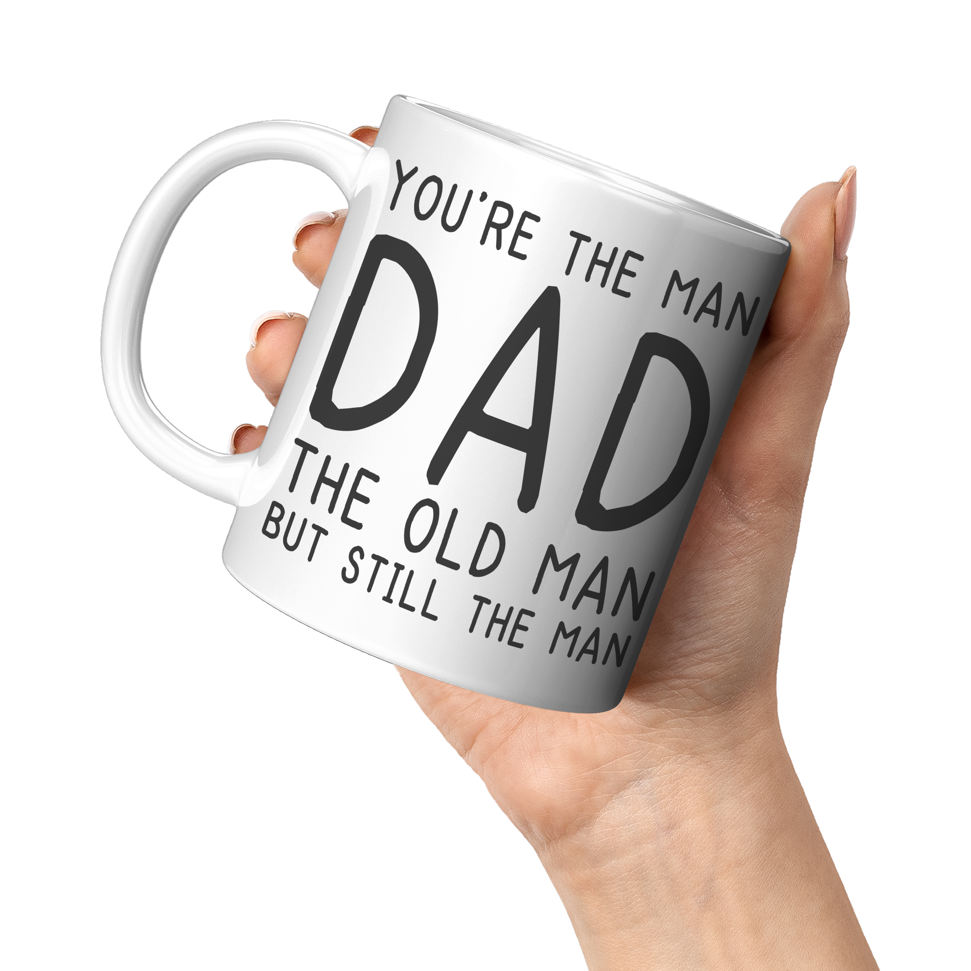 11oz_White_Mug_-_Youre_The_Man_Dad_11oz_White_LH_Model_Mockup.png_15427809