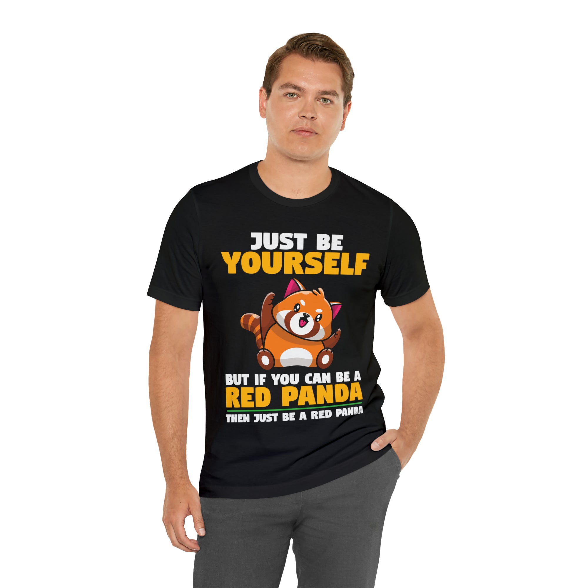 Just Be Yourself Red Panda TShirtSon UK