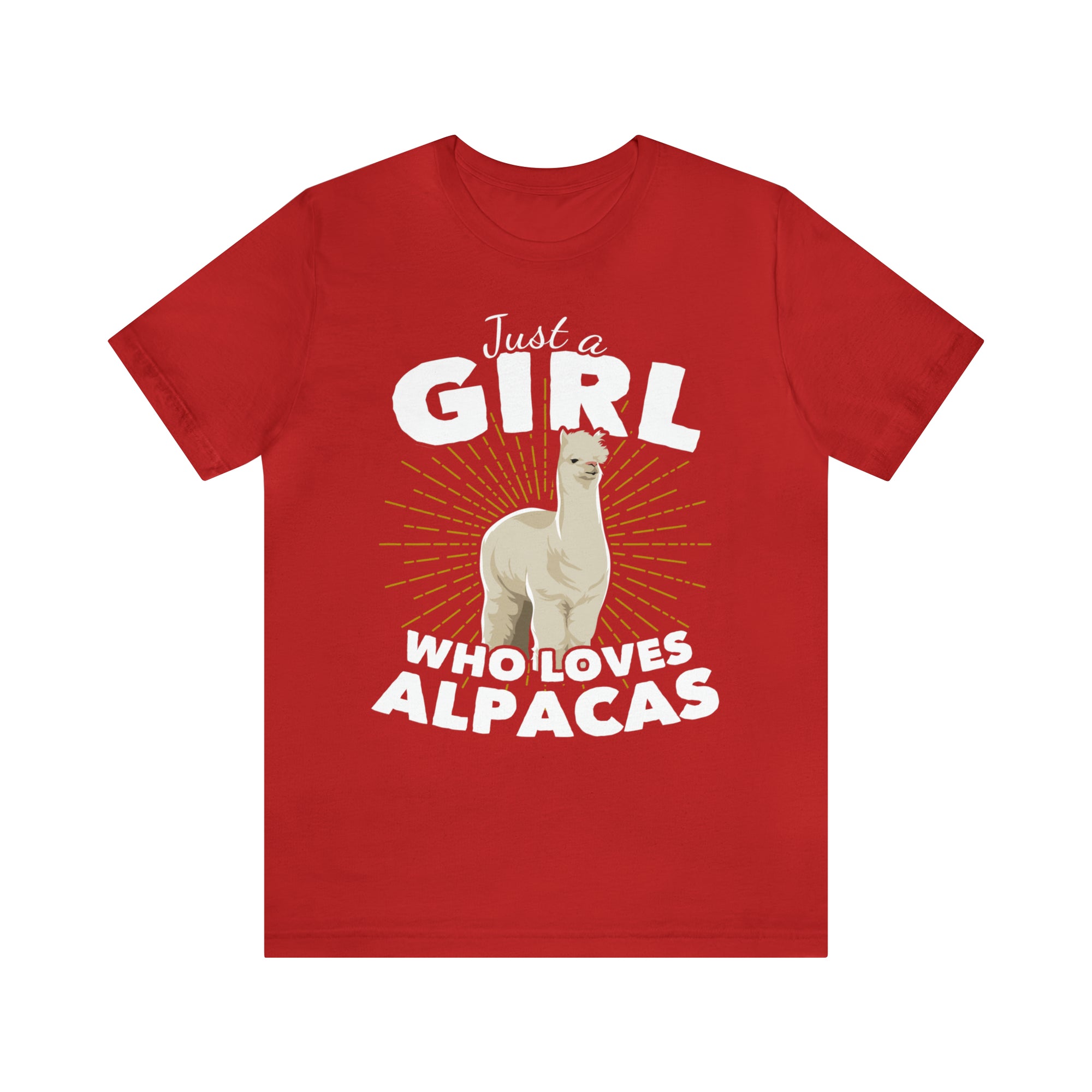 Just a Girl Who Loves Alpacas TShirtSon UK