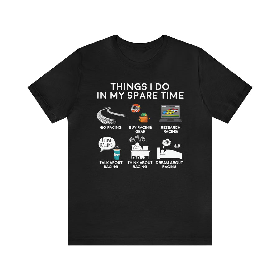 Racing Cars Spare Time TShirtSon UK