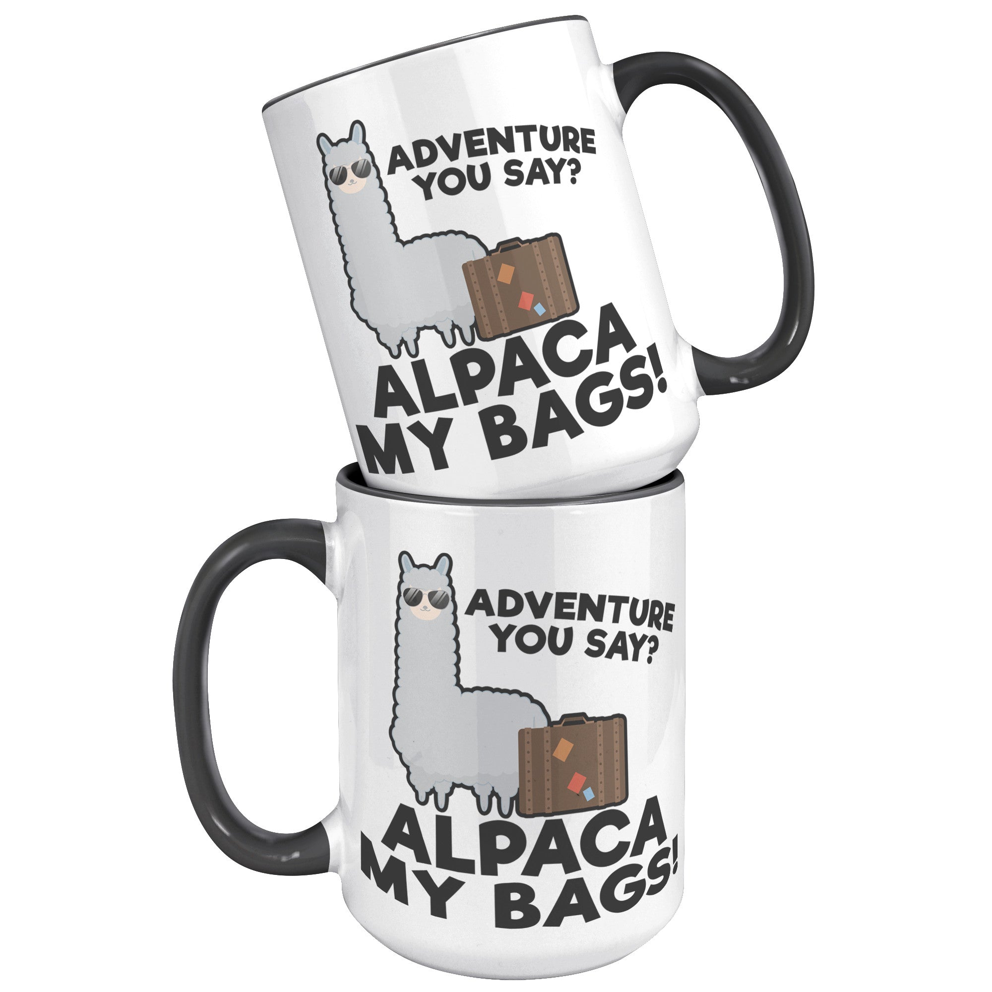 15oz Accent Mug - Alpaca My Bags