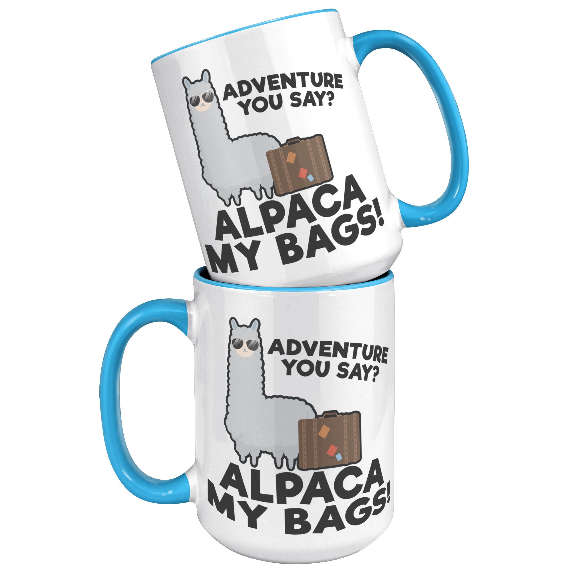 15oz Accent Mug - Alpaca My Bags