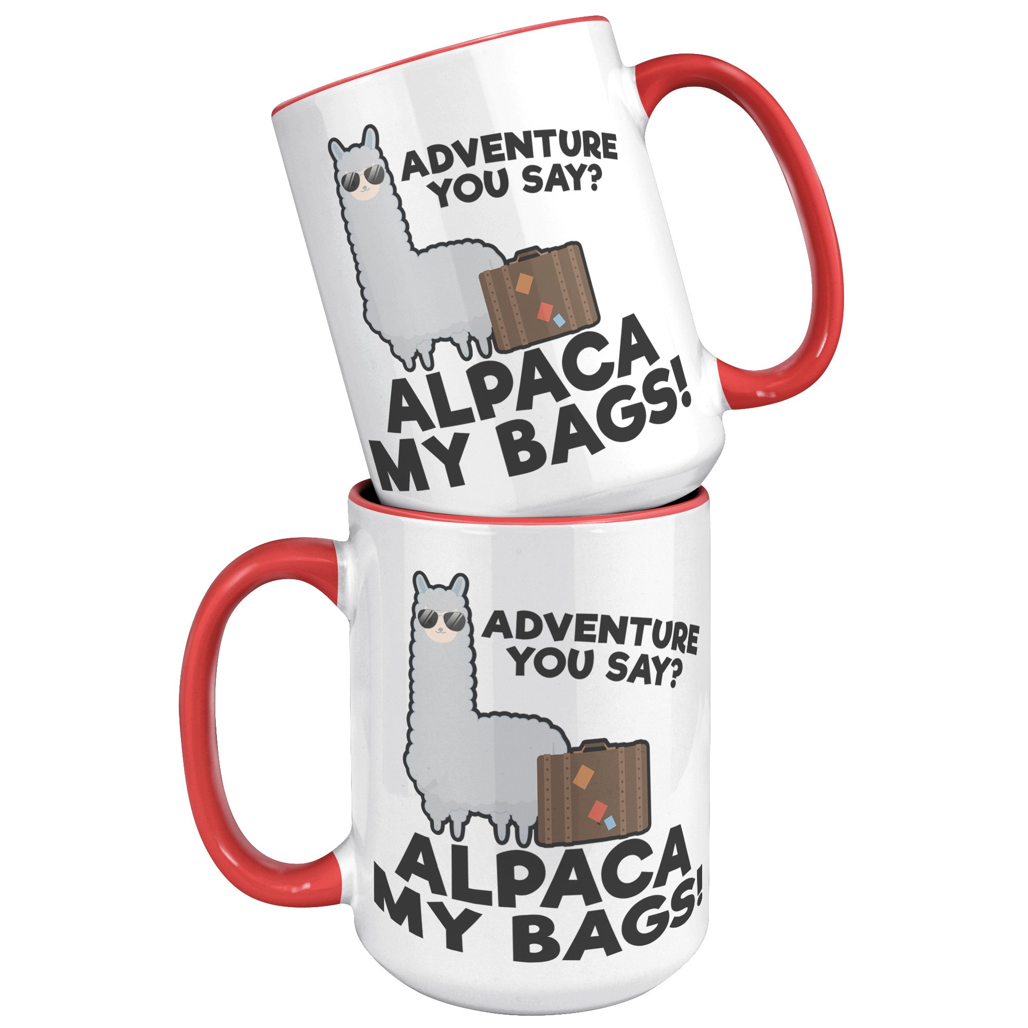 15oz Accent Mug - Alpaca My Bags