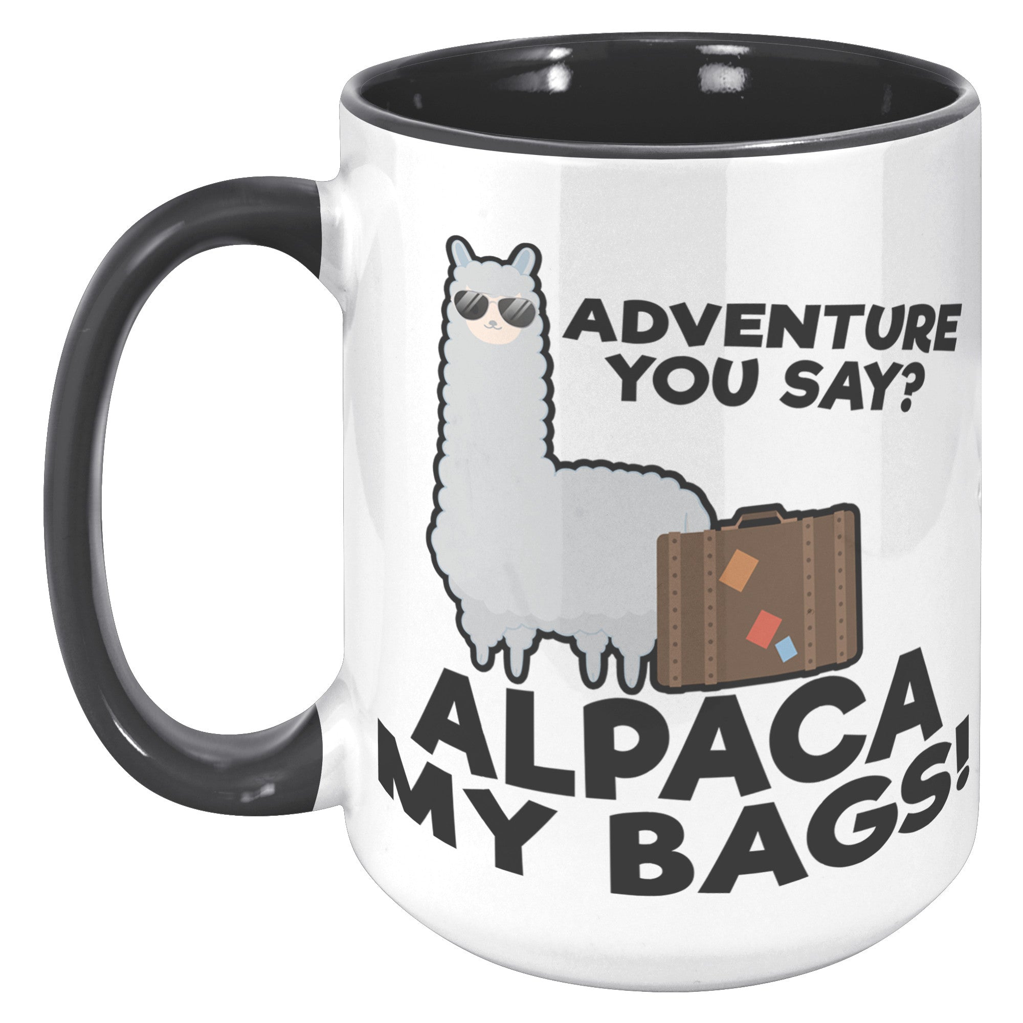 15oz Accent Mug - Alpaca My Bags