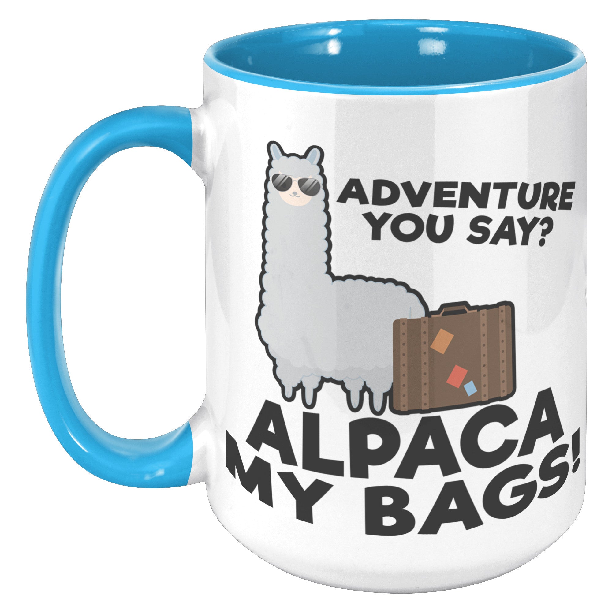 15oz Accent Mug - Alpaca My Bags