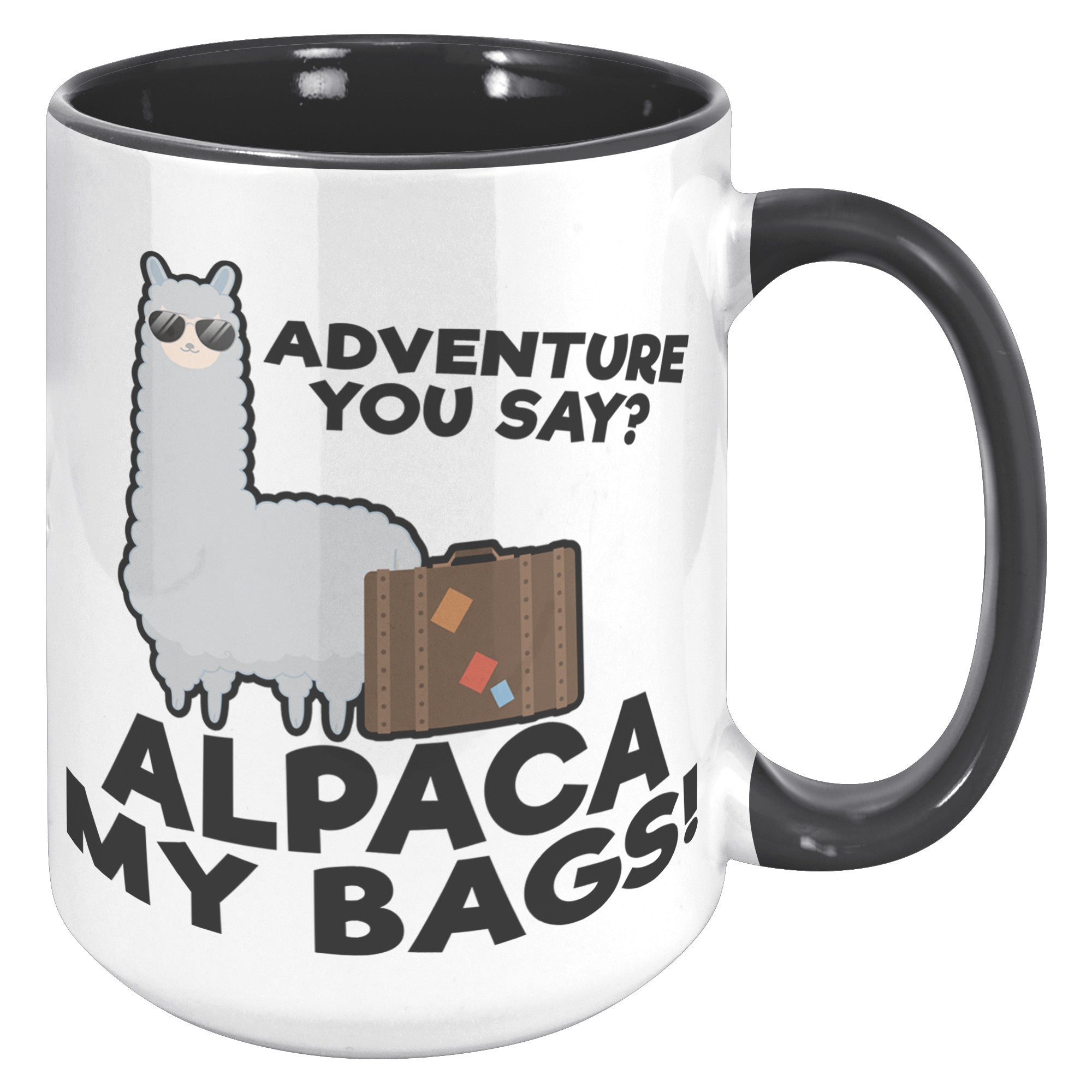 15oz Accent Mug - Alpaca My Bags