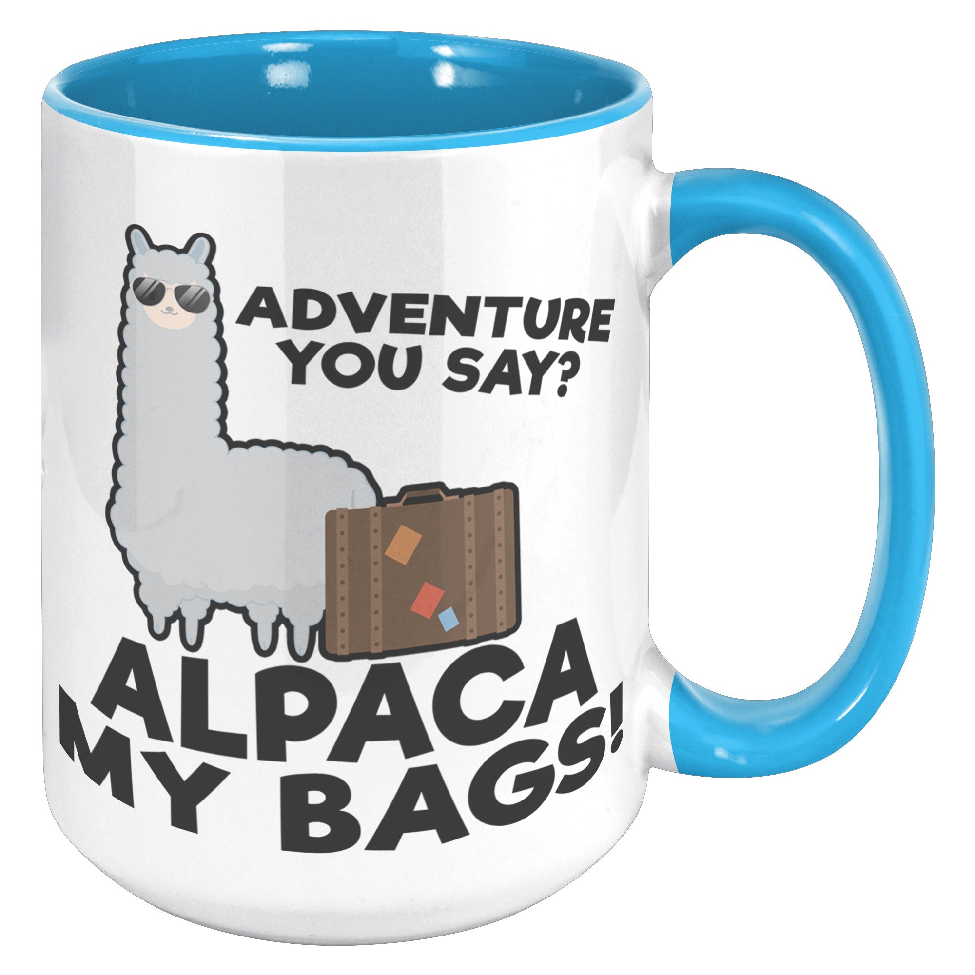 15oz Accent Mug - Alpaca My Bags