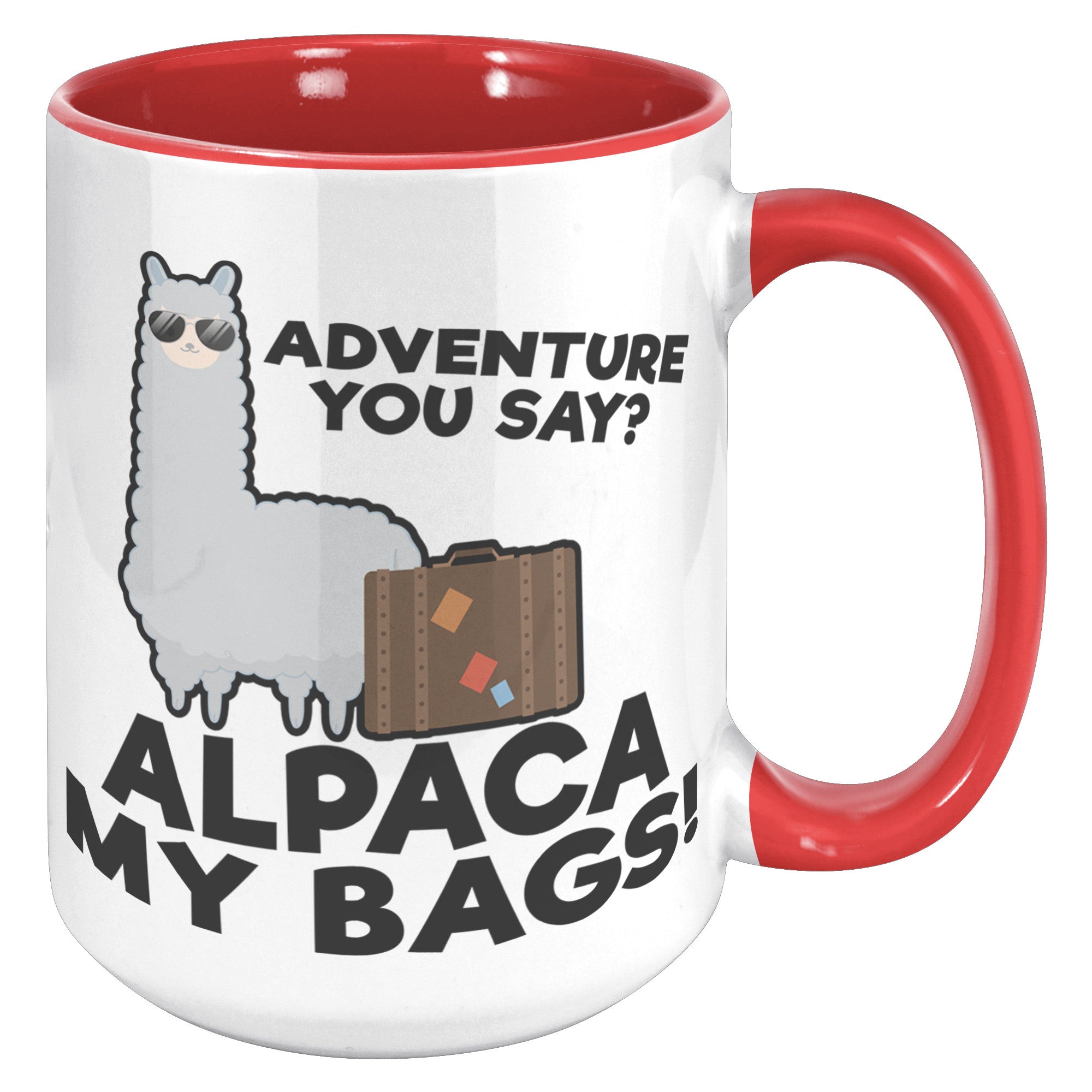 15oz Accent Mug - Alpaca My Bags