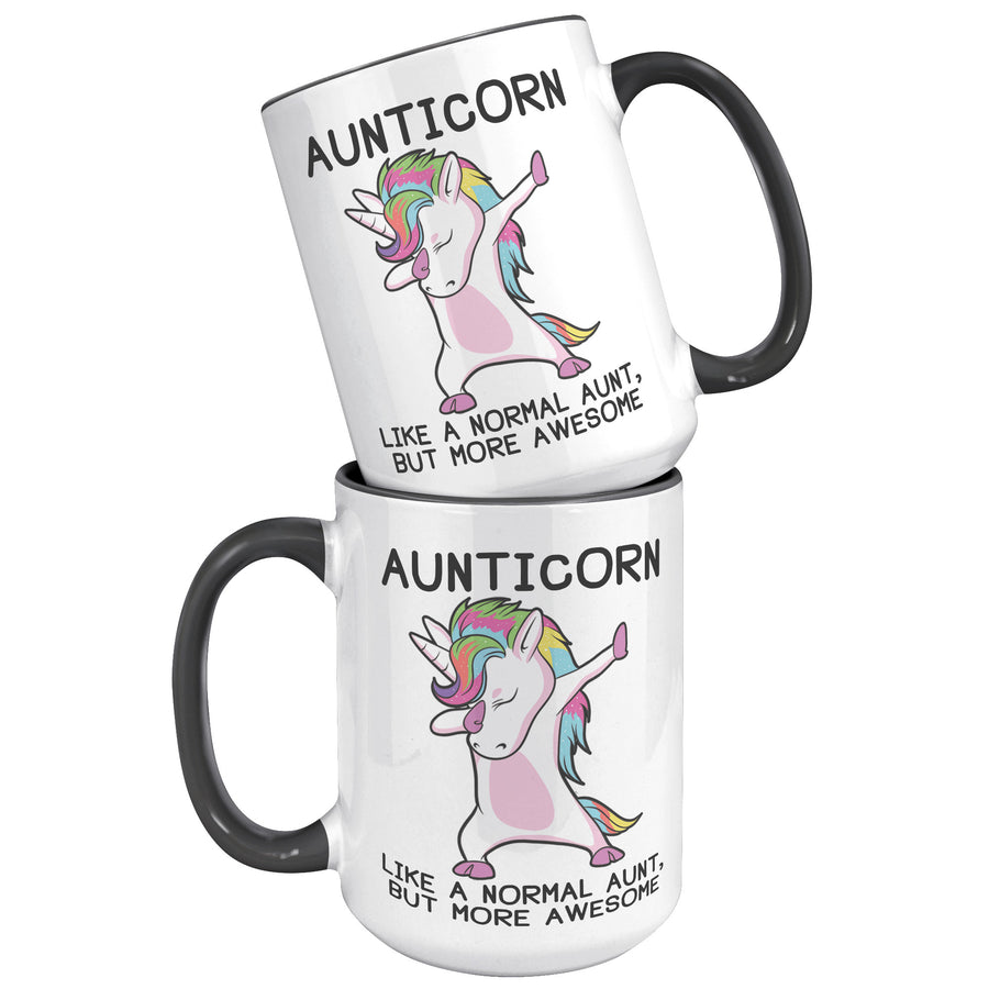 15oz Accent Mug - Aunticorn