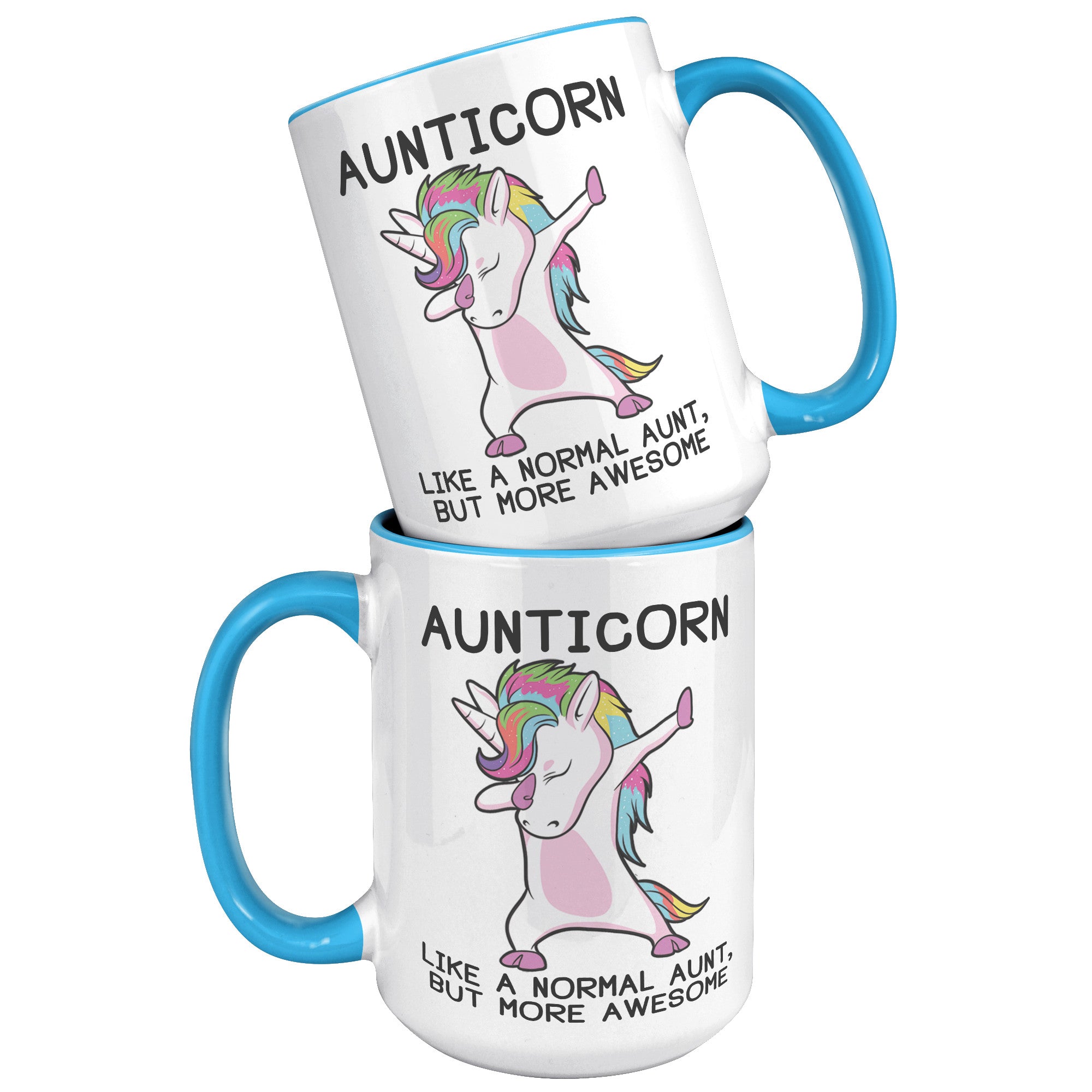 15oz Accent Mug - Aunticorn
