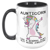 15oz Accent Mug - Aunticorn