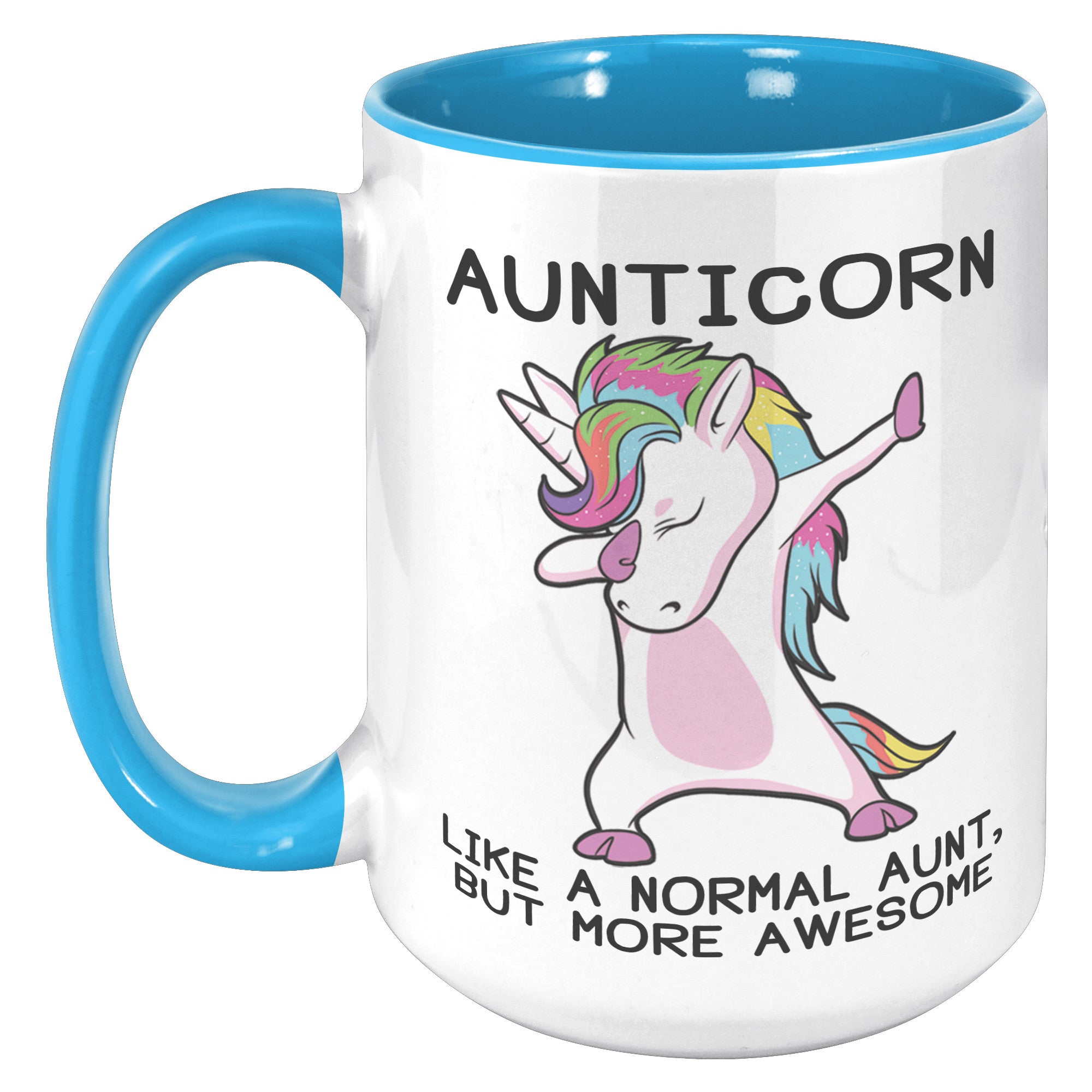15oz Accent Mug - Aunticorn