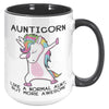 15oz Accent Mug - Aunticorn