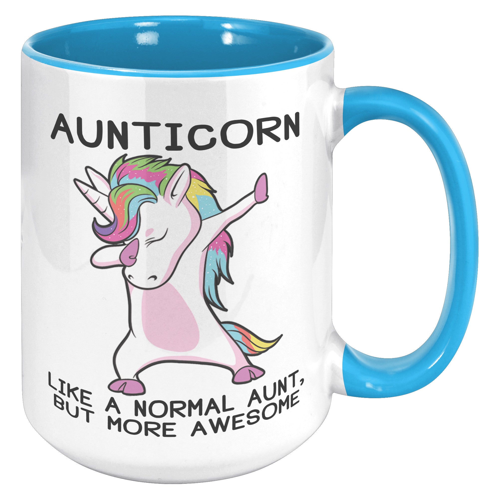 15oz Accent Mug - Aunticorn