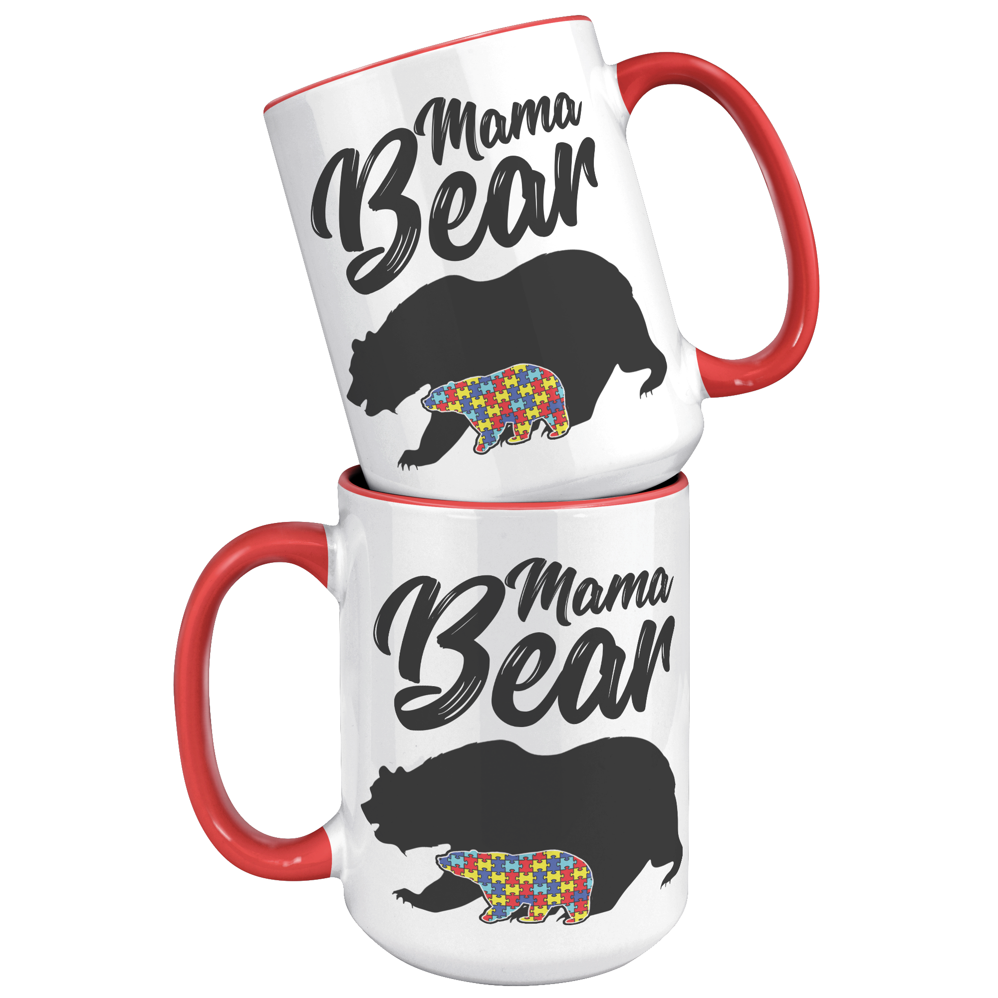15oz_Accent_Mug_-_Autism_Mama_Bear_15oz_Accent_FrontBack_Red_Mockup.png