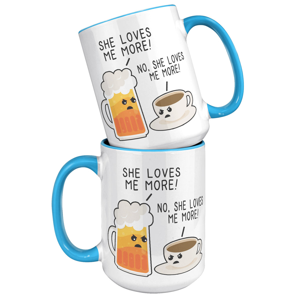 15oz Accent Mug - Beer She Loves Me