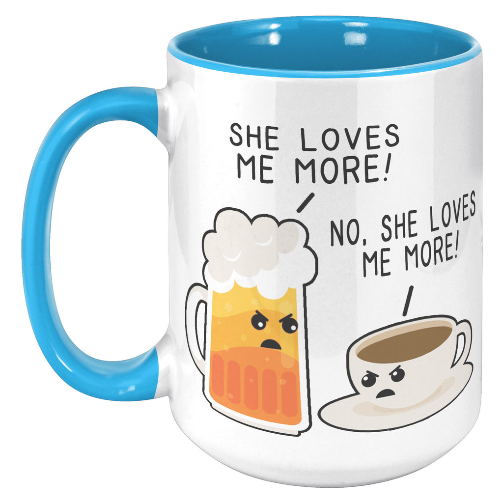 15oz Accent Mug - Beer She Loves Me