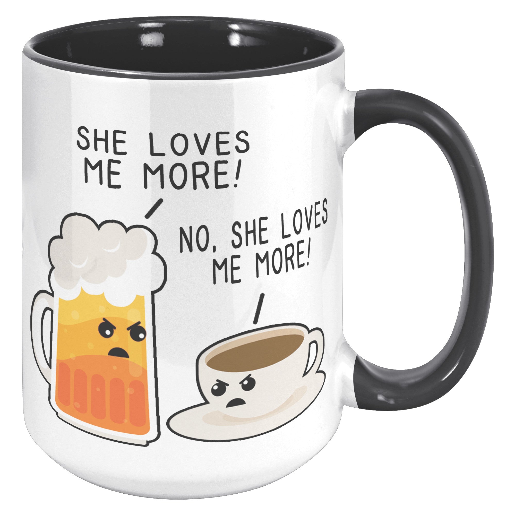 15oz Accent Mug - Beer She Loves Me