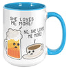 15oz Accent Mug - Beer She Loves Me