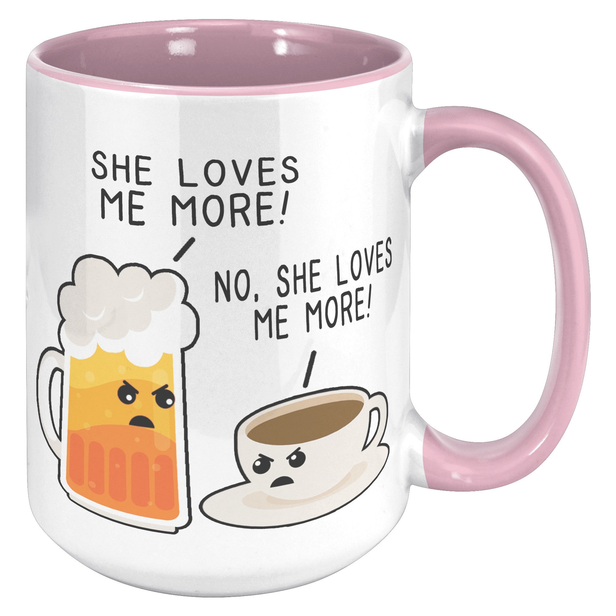 15oz Accent Mug - Beer She Loves Me