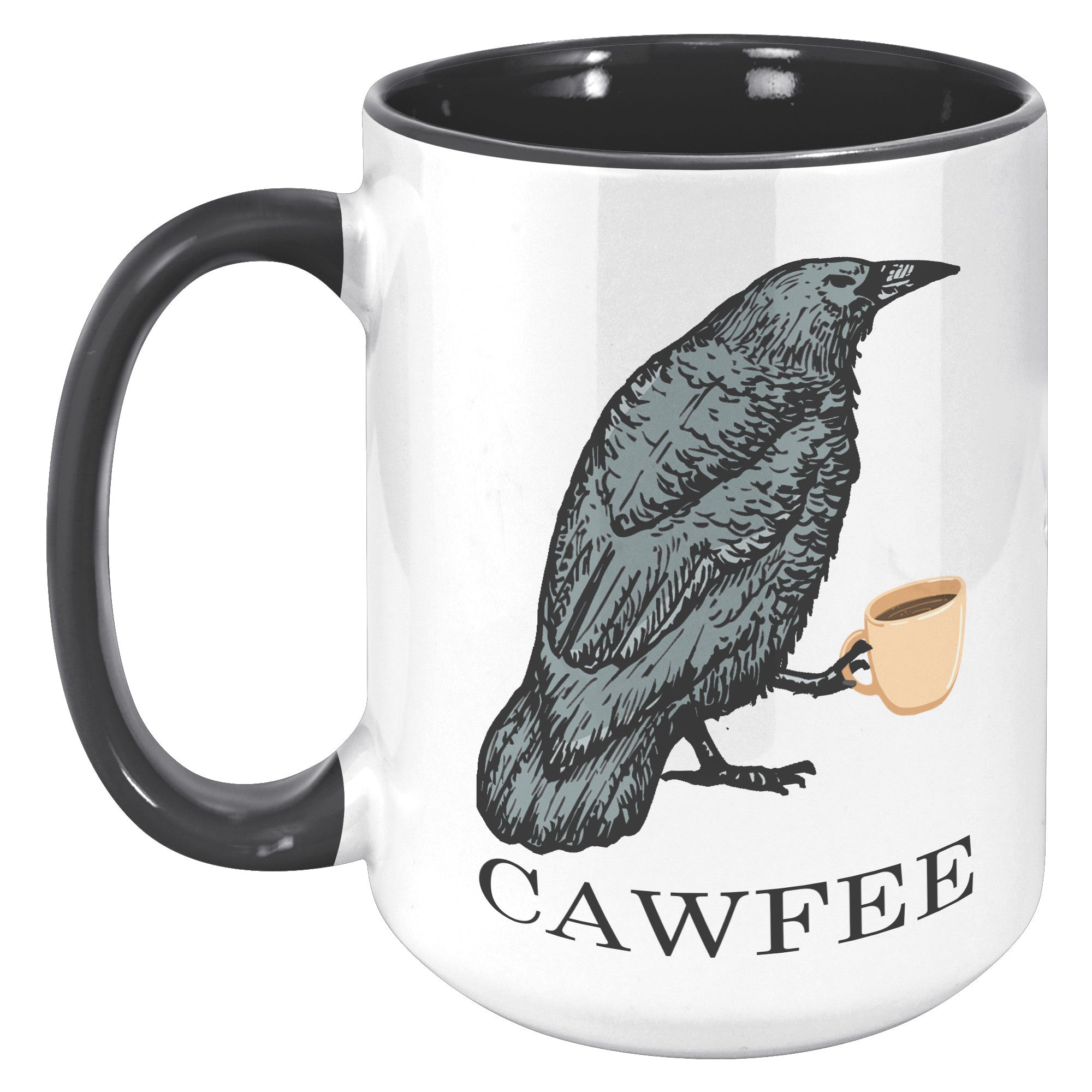 15oz Accent Mug - Cawfee