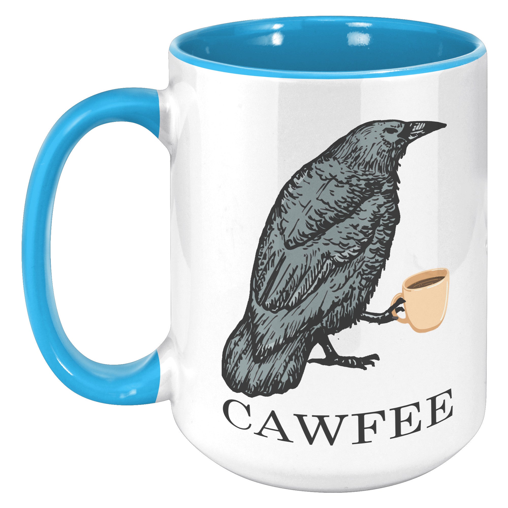 15oz Accent Mug - Cawfee