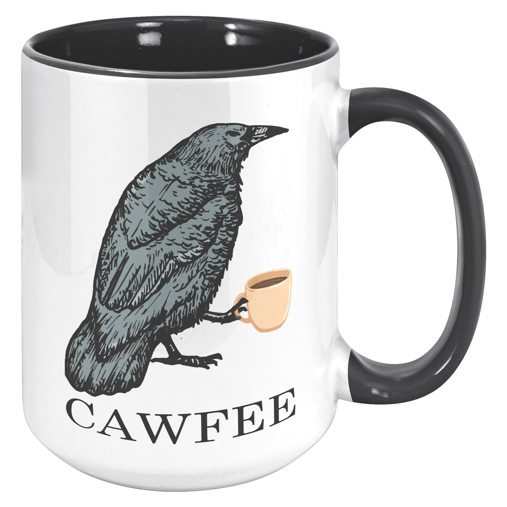 15oz Accent Mug - Cawfee
