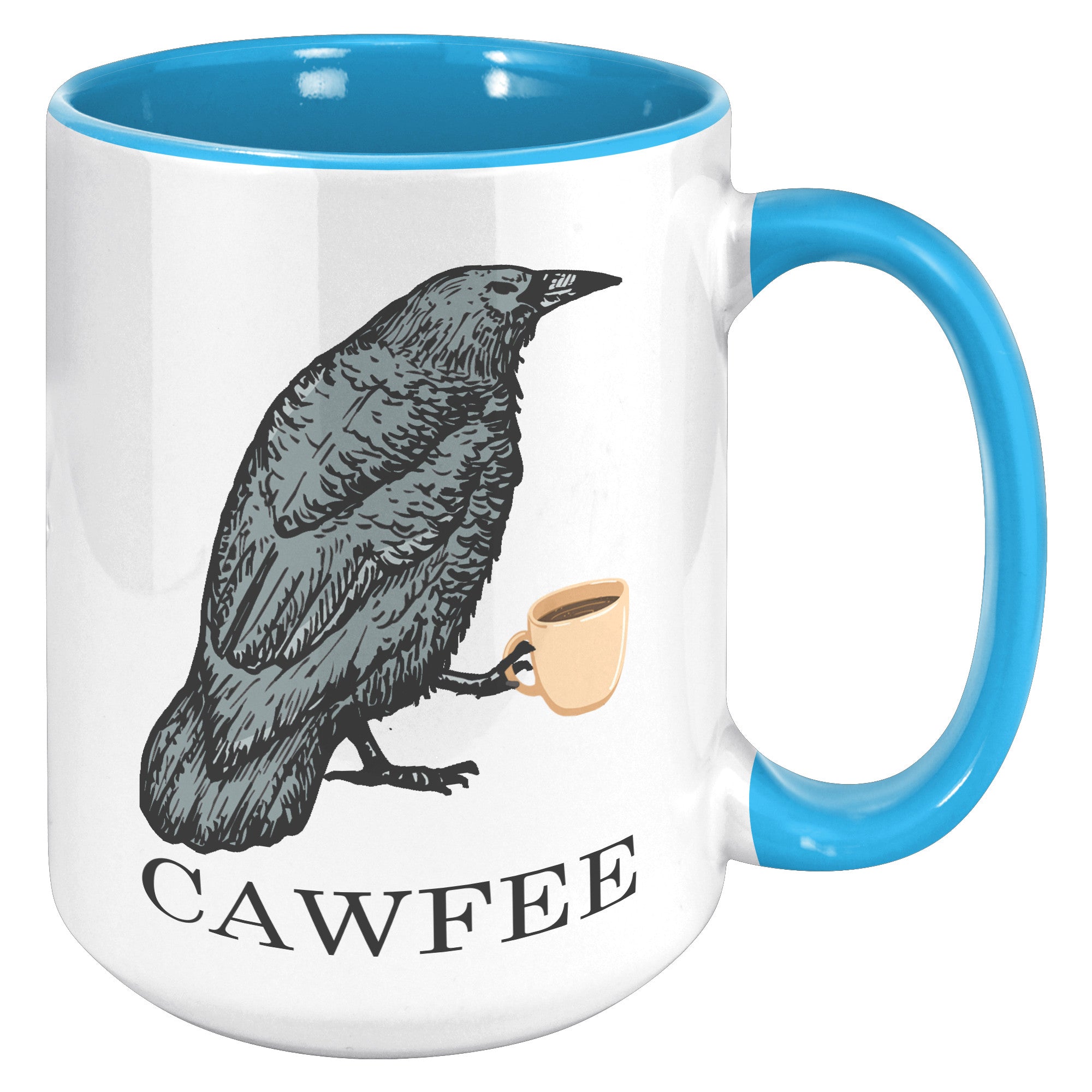 15oz Accent Mug - Cawfee