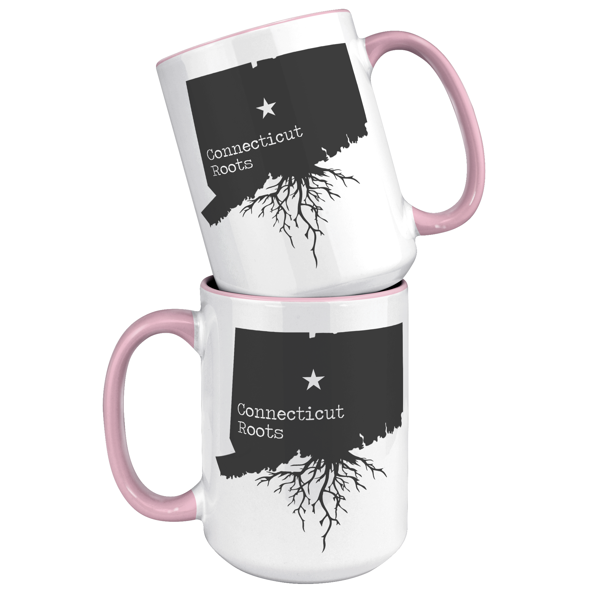 15oz_Accent_Mug_-_Connecticut_Roots_15oz_Accent_FrontBack_Pink_Mockup.png