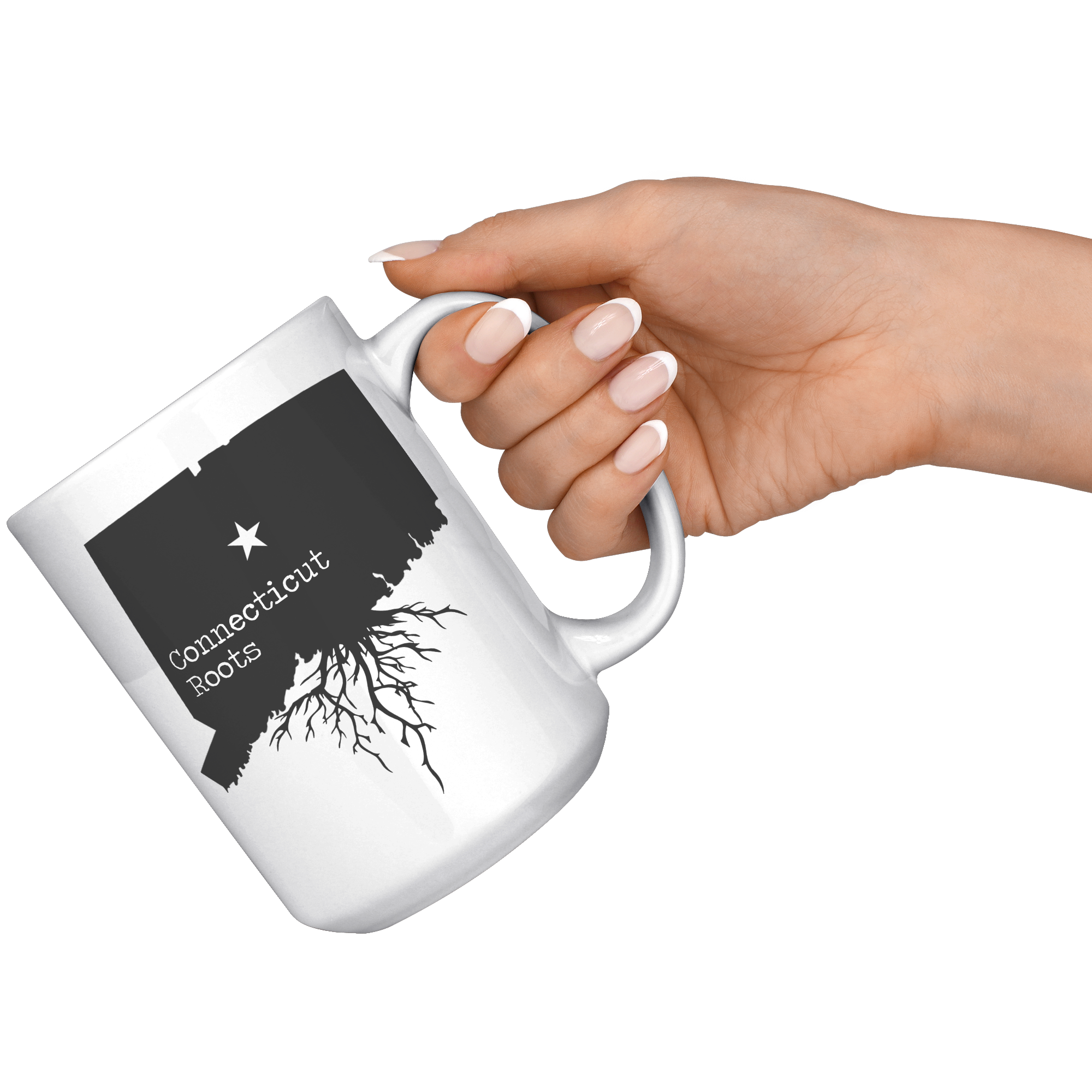 15oz_Accent_Mug_-_Connecticut_Roots_White_RH_Model_Mockup.png