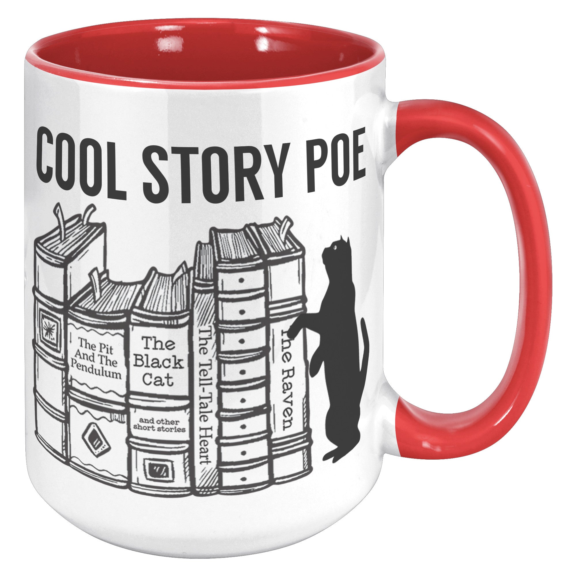 15oz Accent Mug - Cool Story Poe