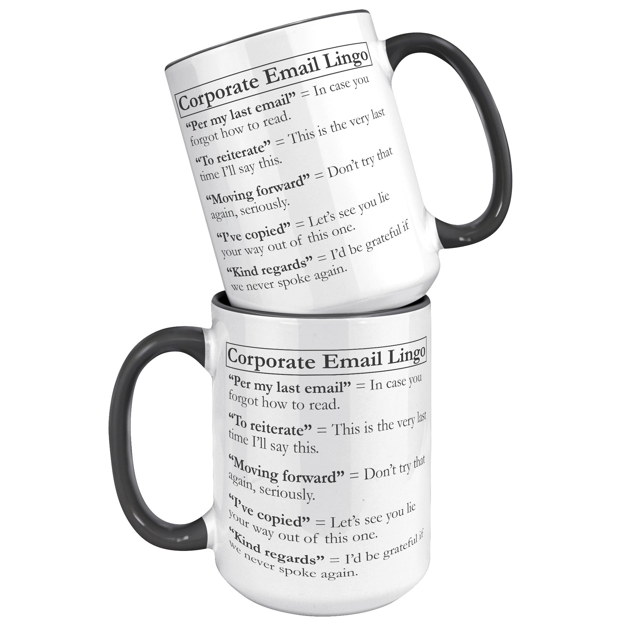 15oz Accent Mug - Corporate Email Lingo