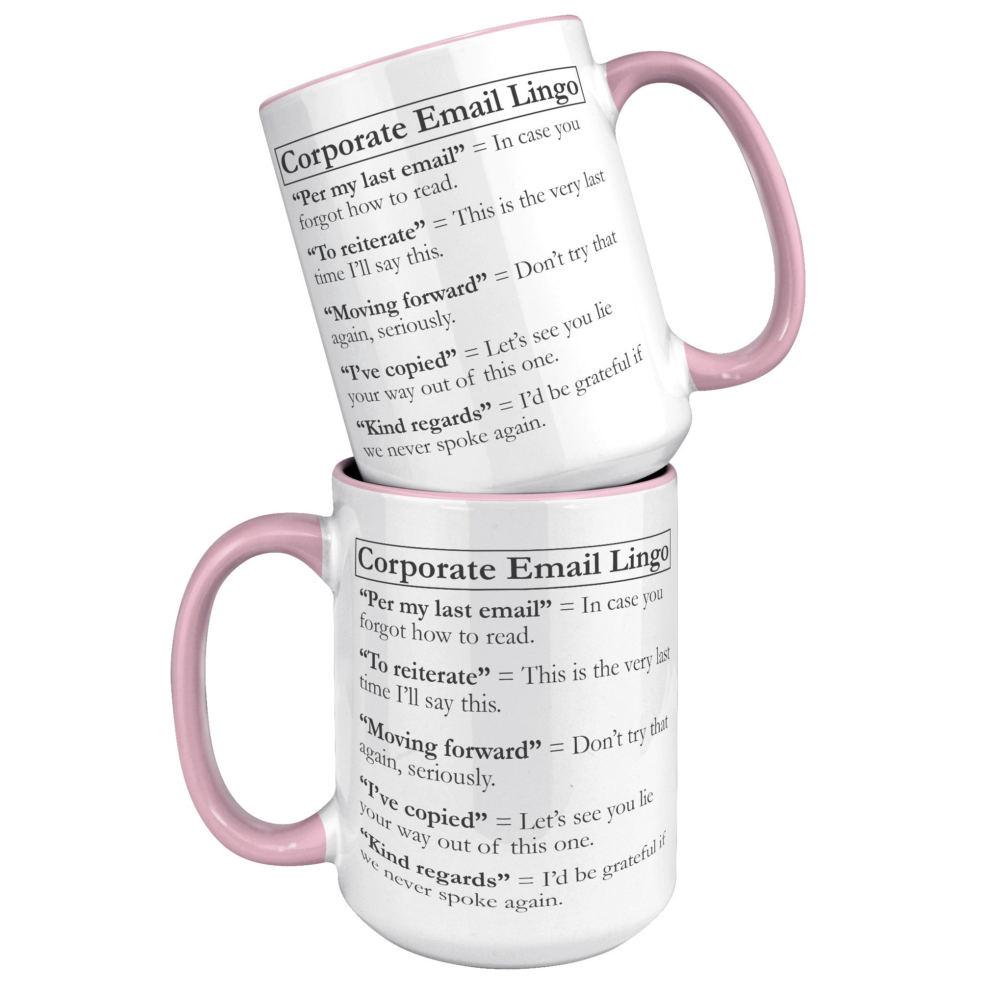 15oz Accent Mug - Corporate Email Lingo