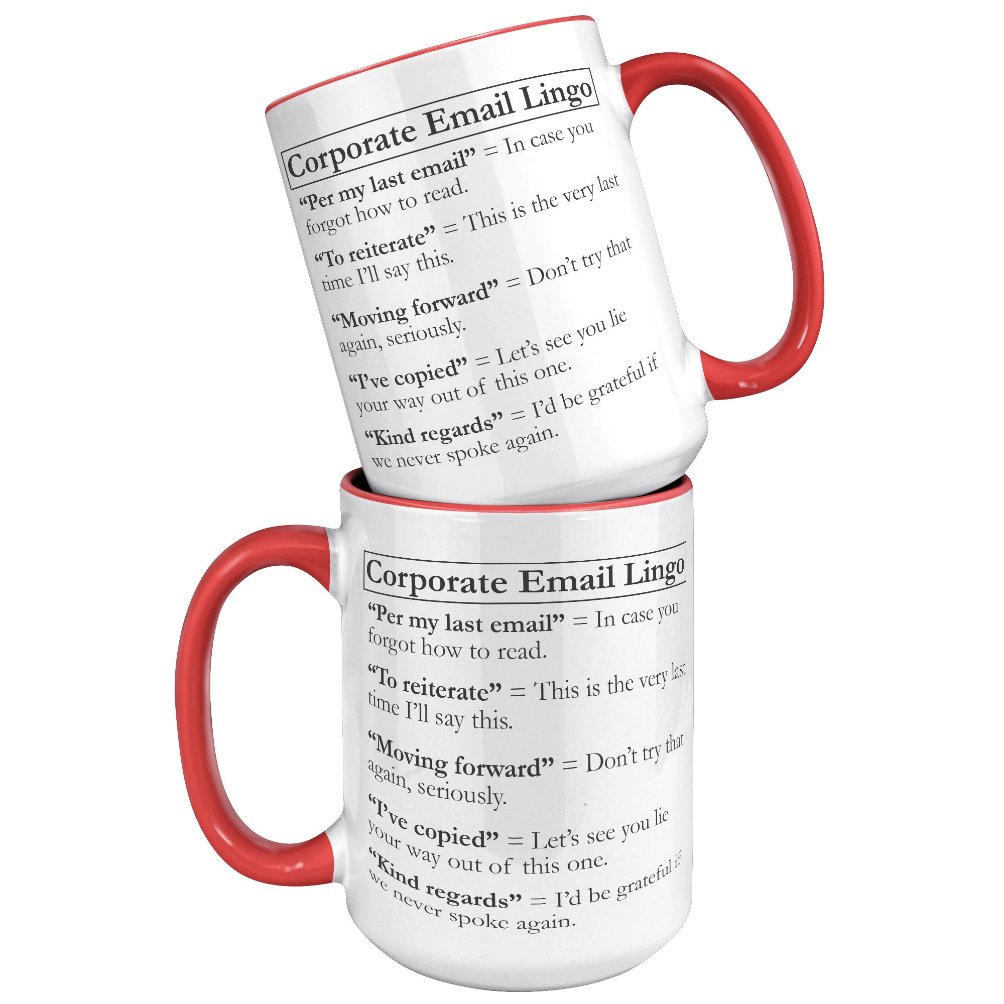 15oz Accent Mug - Corporate Email Lingo
