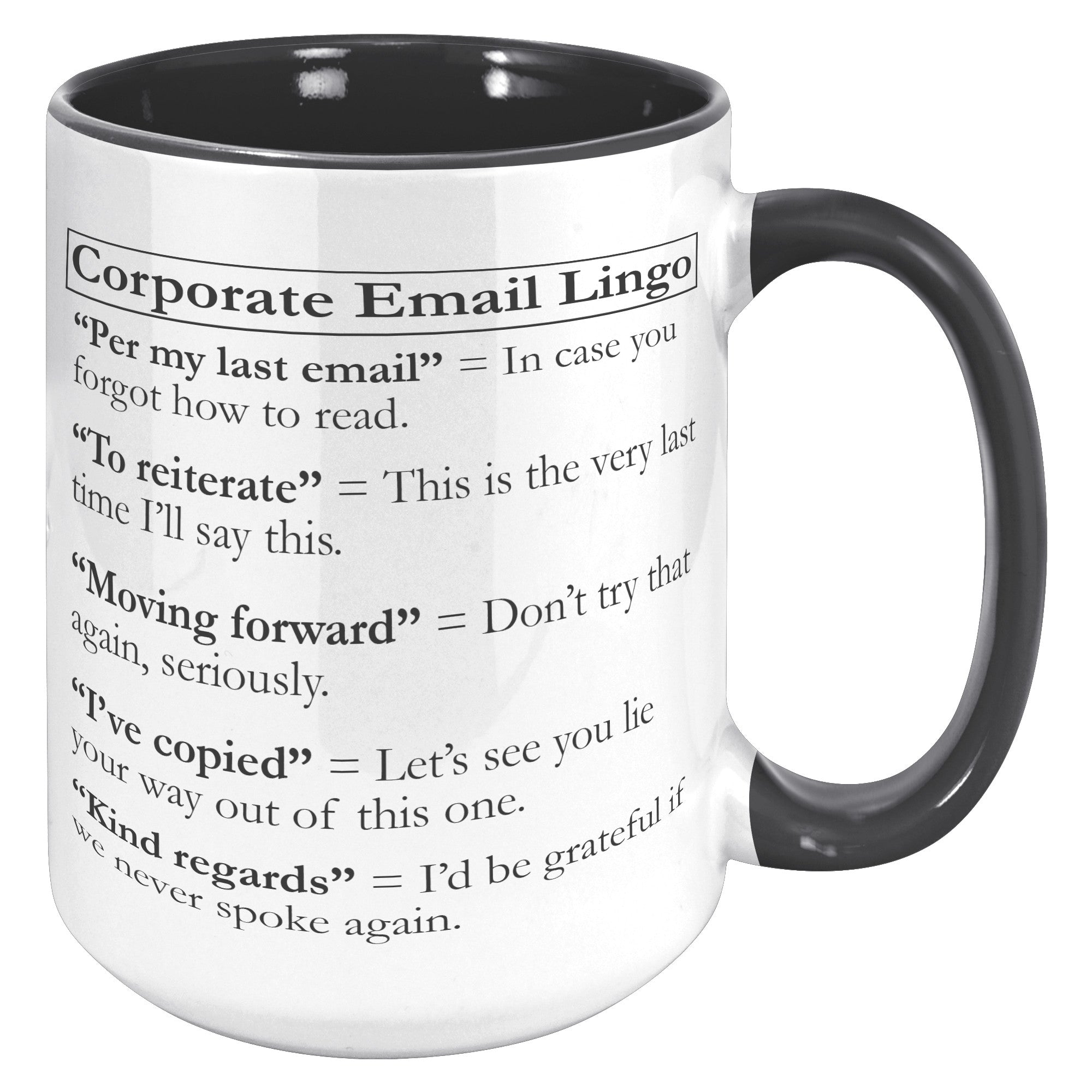 15oz Accent Mug - Corporate Email Lingo