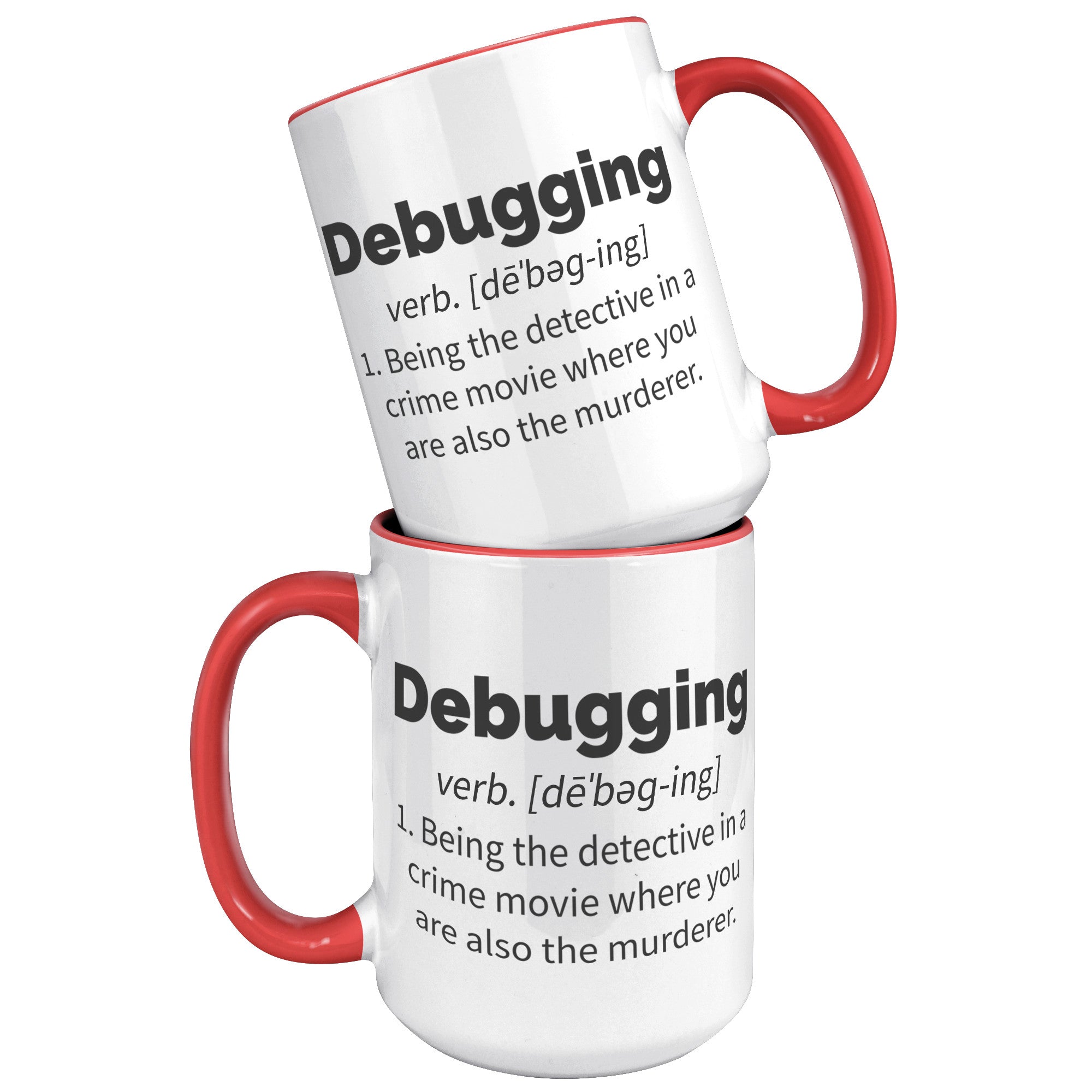 15oz Accent Mug - Debugging Definition