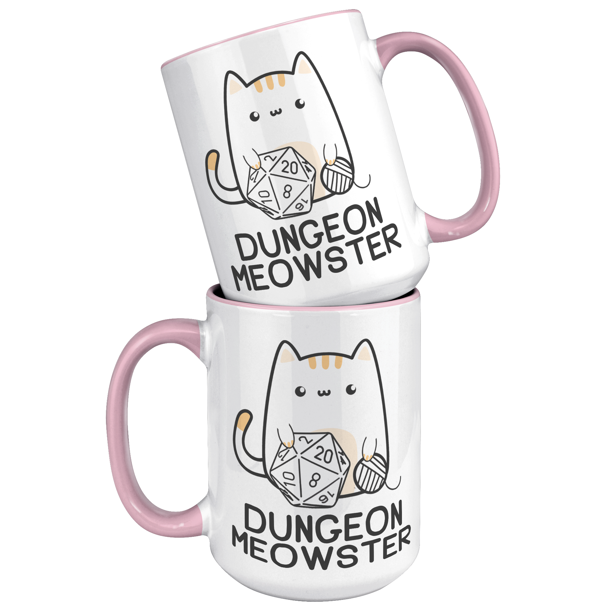 15oz_Accent_Mug_-_Dungeon_Meowster_15oz_Accent_FrontBack_Pink_Mockup.png