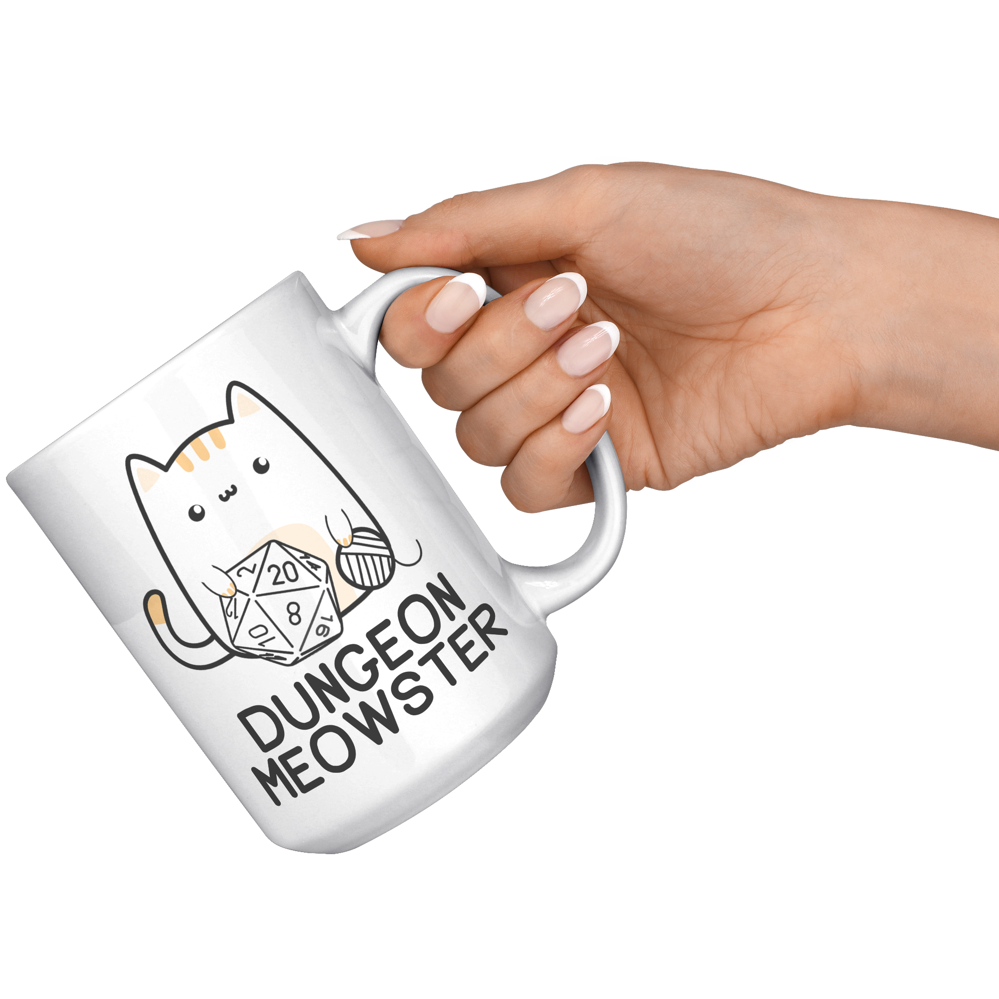 15oz_Accent_Mug_-_Dungeon_Meowster_White_RH_Model_Mockup.png