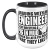 15oz Accent Mug - Engineer Pig In Mud