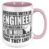 15oz Accent Mug - Engineer Pig In Mud