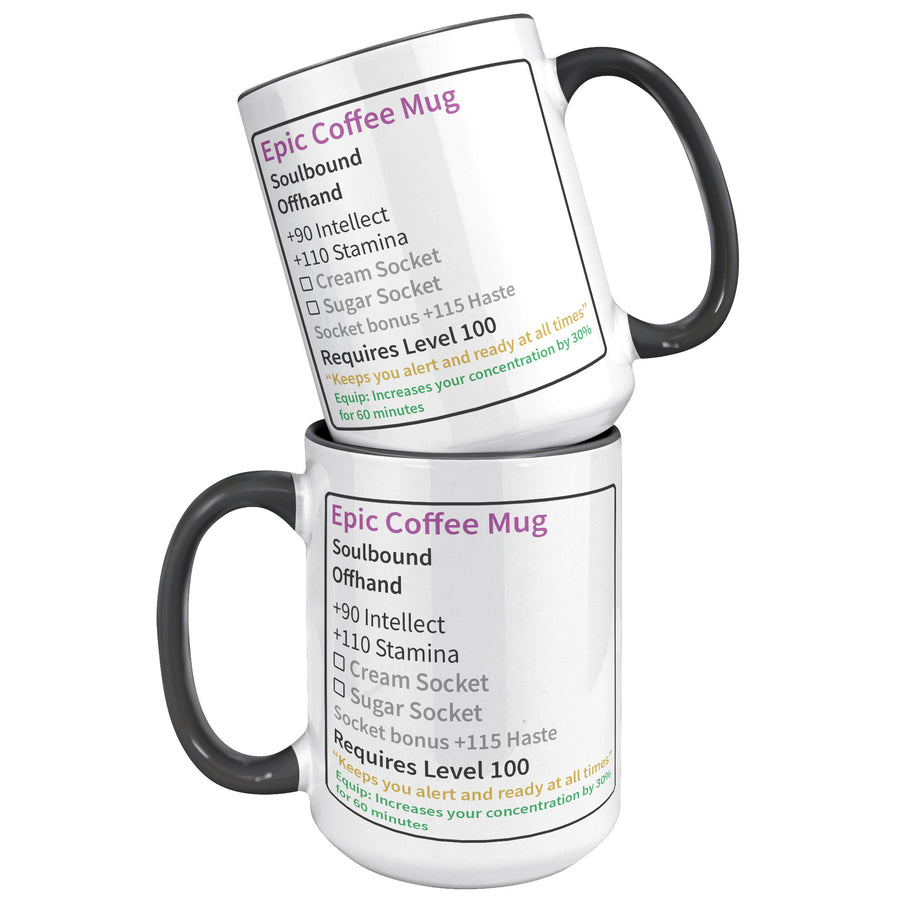 15oz Accent Mug - Epic Coffee Mug