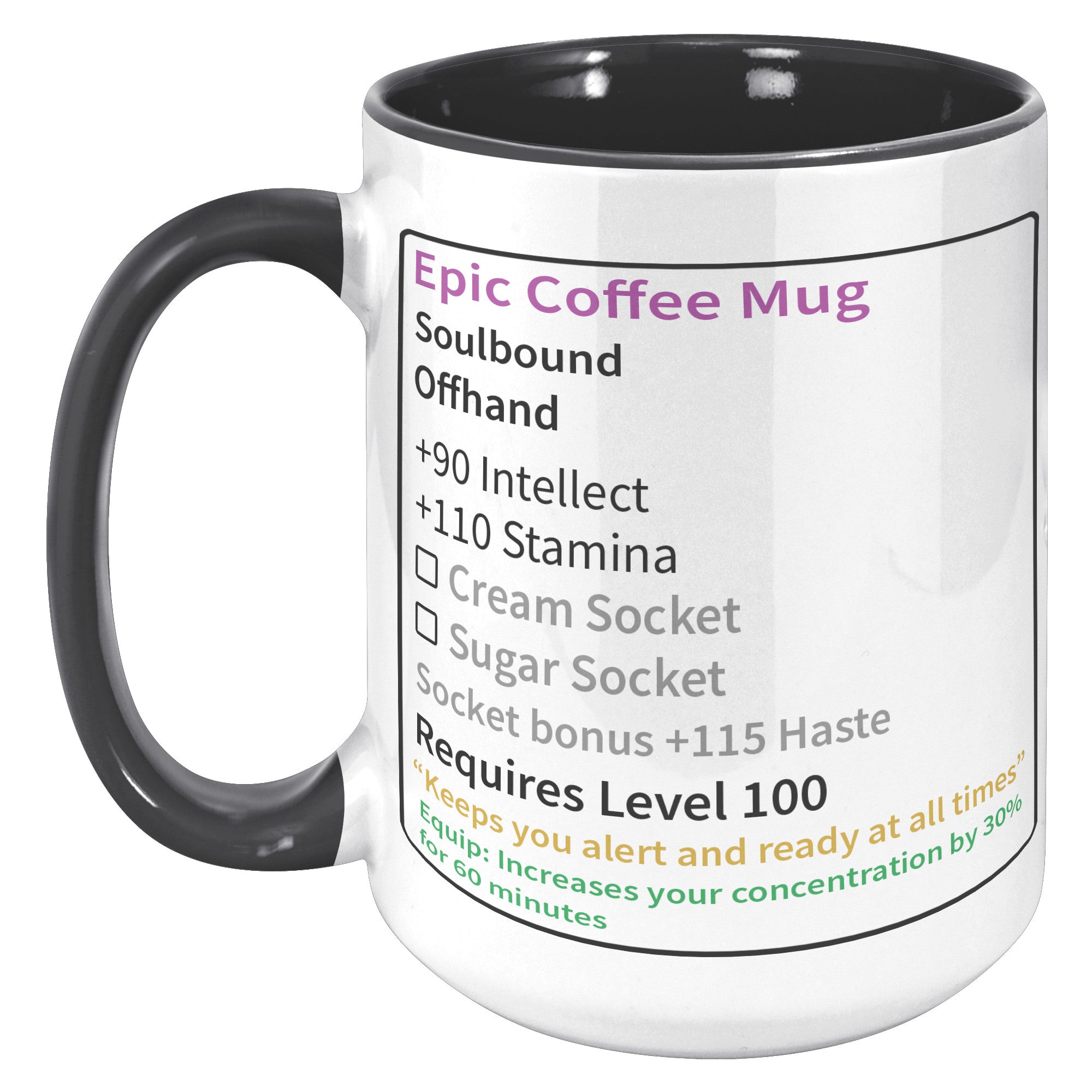 15oz Accent Mug - Epic Coffee Mug