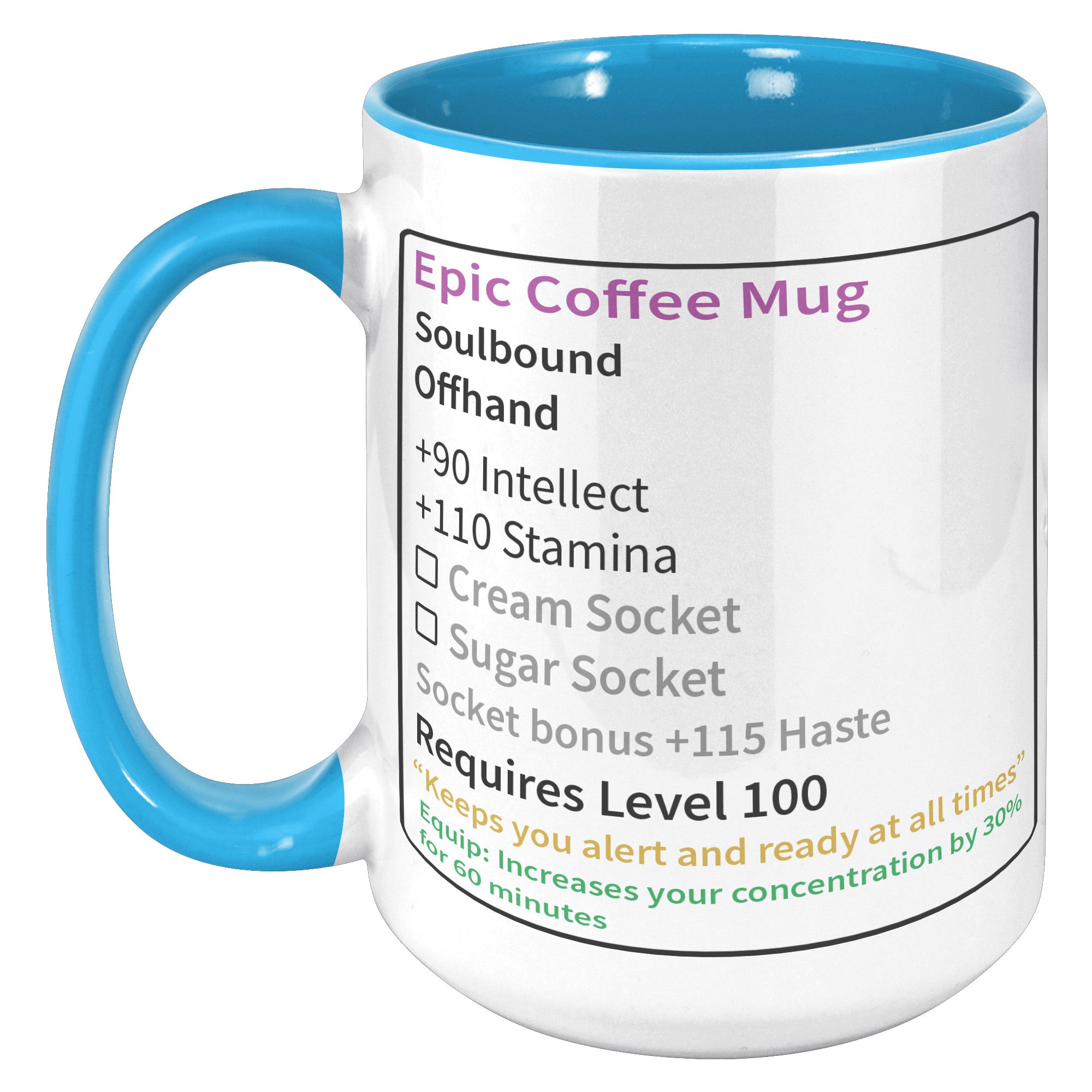 15oz Accent Mug - Epic Coffee Mug