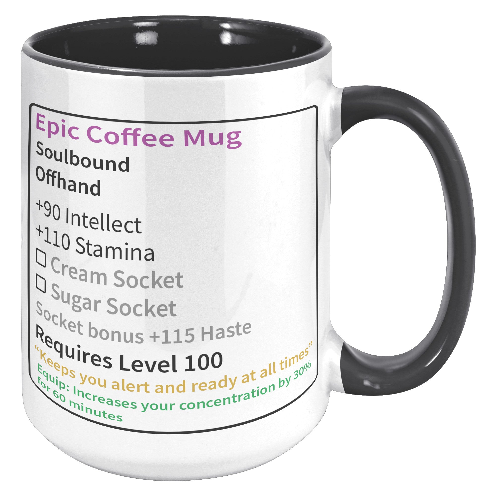 15oz Accent Mug - Epic Coffee Mug