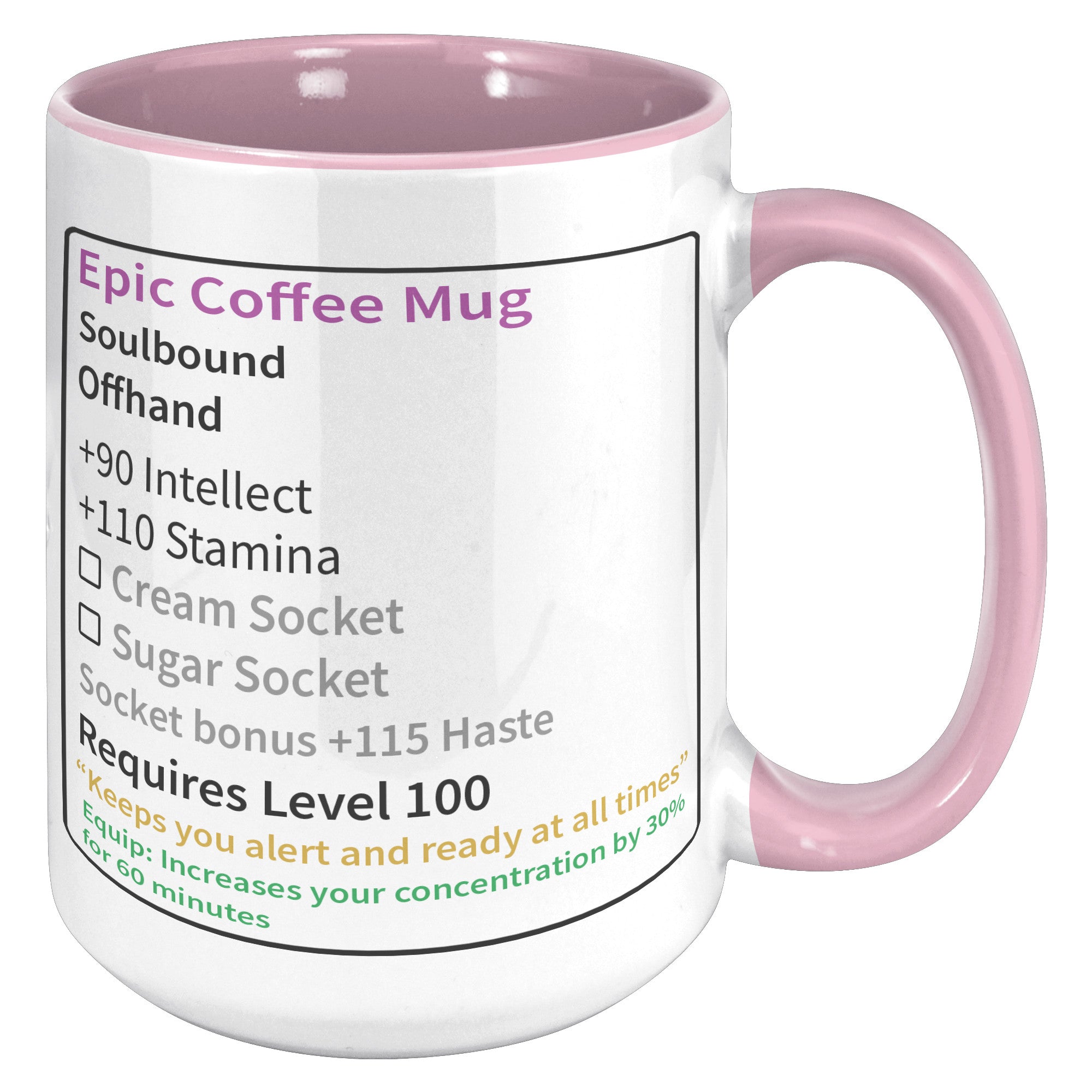 15oz Accent Mug - Epic Coffee Mug