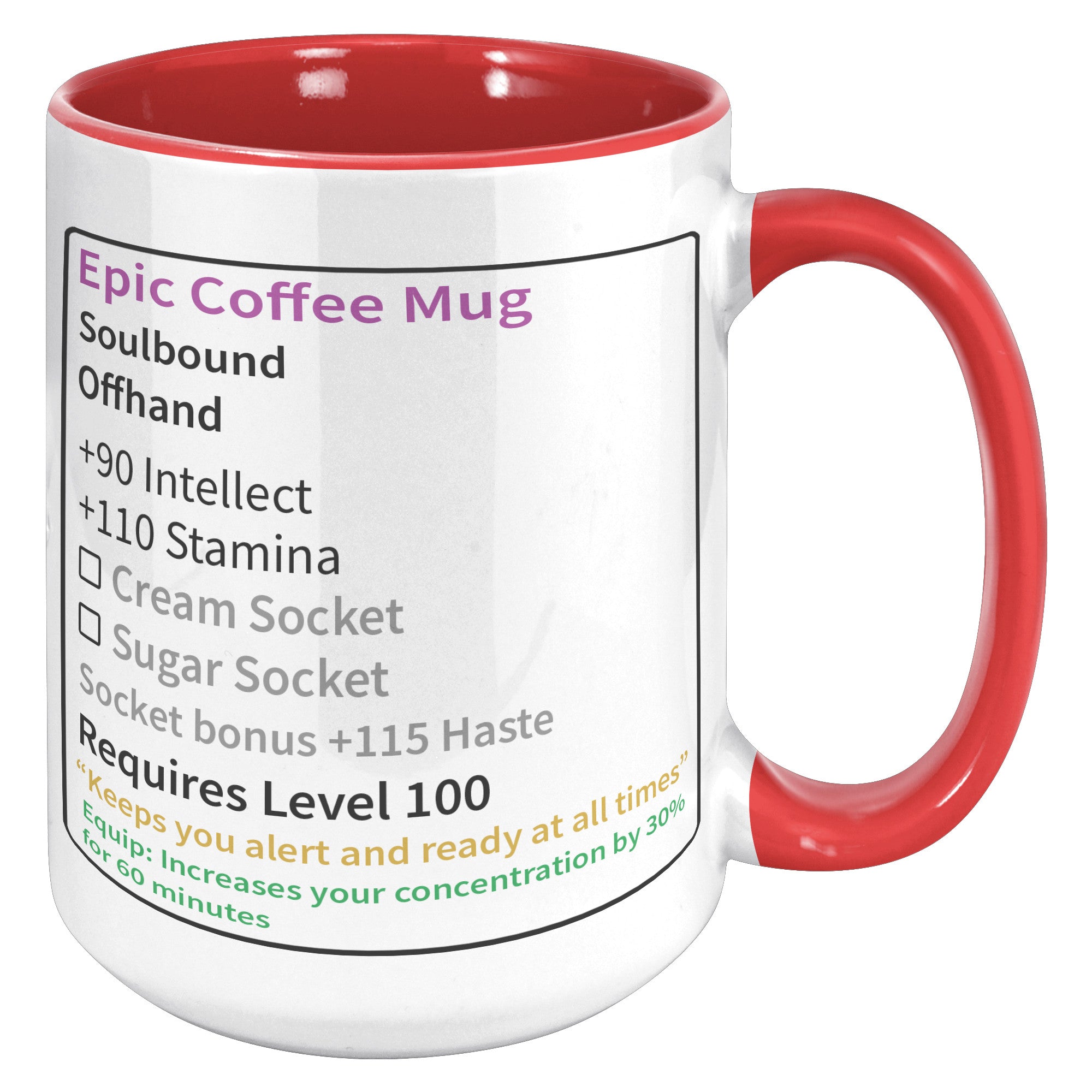 15oz Accent Mug - Epic Coffee Mug