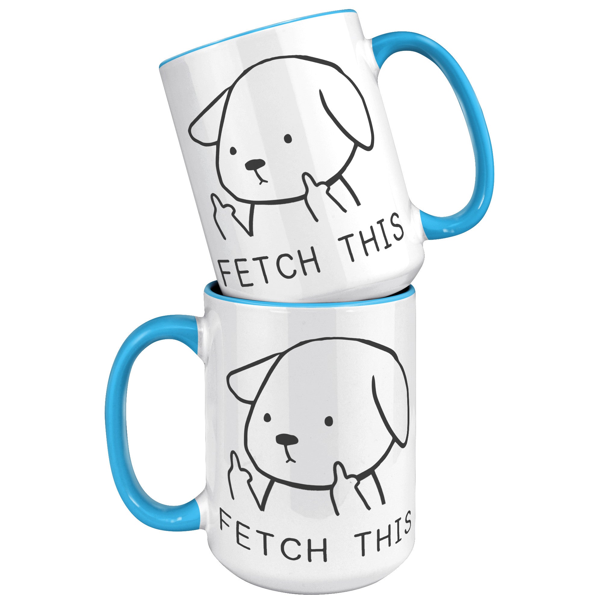 15oz Accent Mug - Fetch This Dog