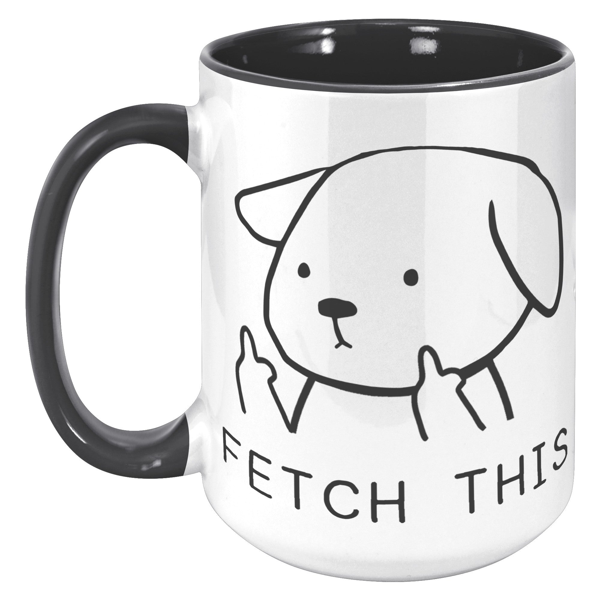 15oz Accent Mug - Fetch This Dog